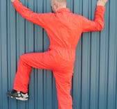 Röd overall
